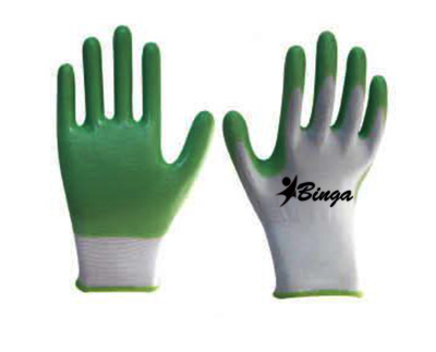 Laminated Bleached 7G/10G T/C Shell Safety Glove