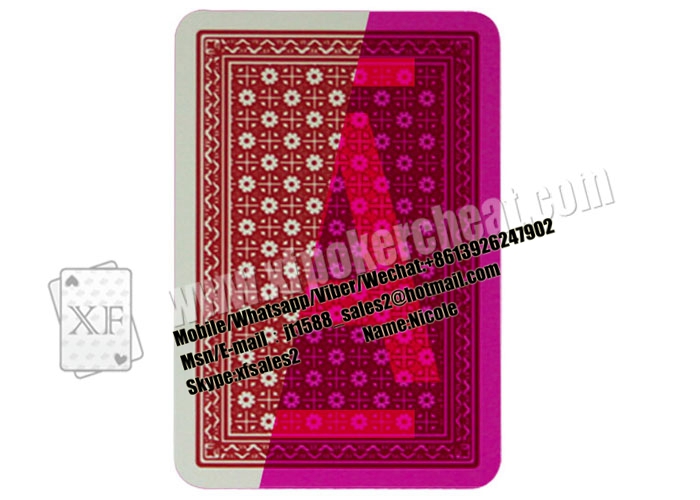 Magic Show Invisible Playing Cards , Italy Modiano Poker Cards Ramino Super Fiori