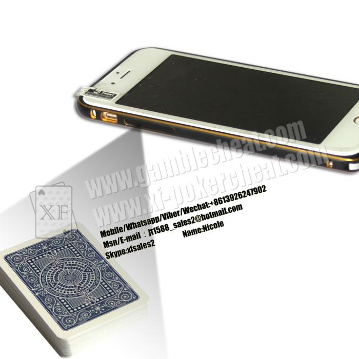 Golden Color Iphone 6 Mobile Phone Camera Used In Private Cards Game