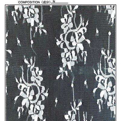 100%nylon Flower Lace Fabric (R5028)