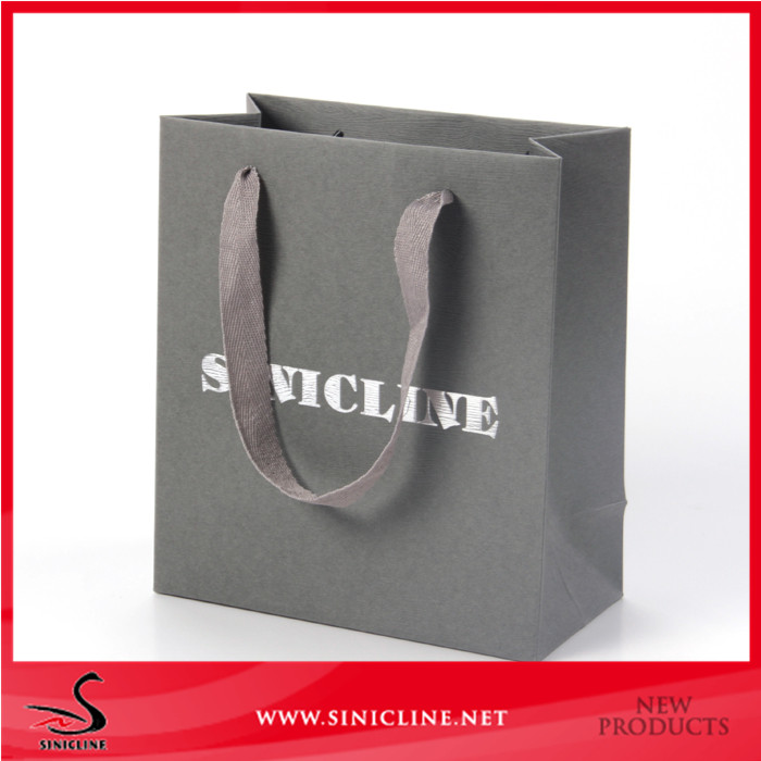 Sinicline wholesale crazy price shopping paper bags with your own logo