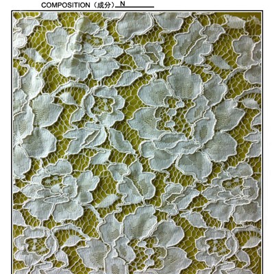 White Nice Nylon Lace Fabric (R2103)