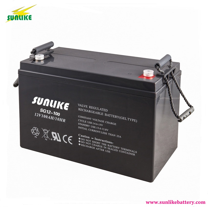SUNLIKE 12V 100ah-250ah Deep Cycle Solar Battery Gel Battery for solar