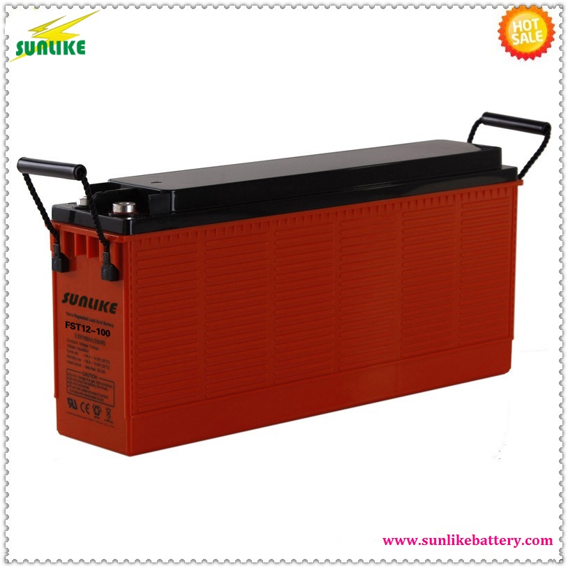 Factory Offer SUNLIKE Front Terminal Battery 12V 100ah Deep Cycle Battery