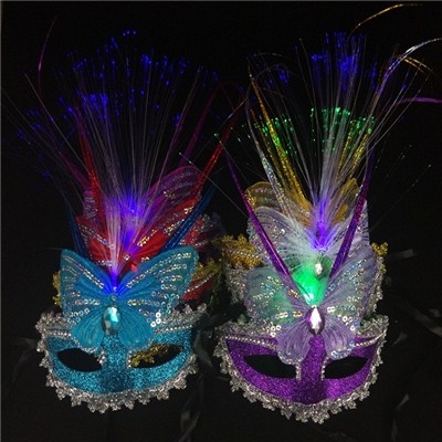 2015 Light Rain Optical Mask, Colorful Butterfly Princess Party A Halloween Party Mask,Welcome To Sample Custom