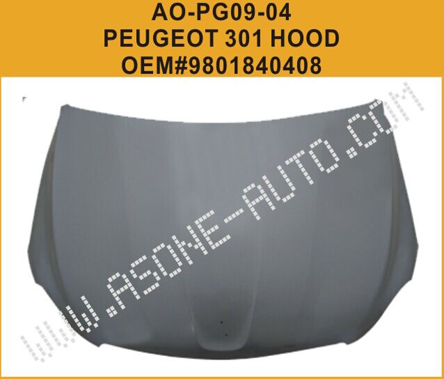 AsOne капот Для Peugeot 301 OEM=9801840408