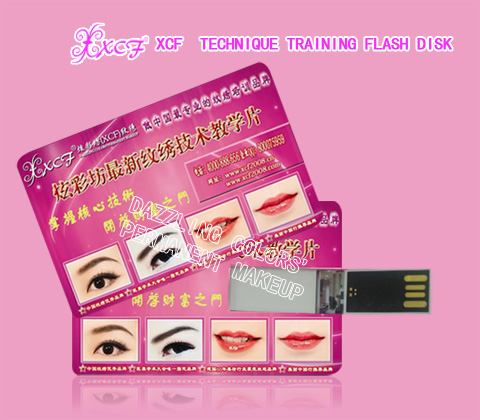 XCFtechnique training flash disk/eyebrow&lip&eyeliner-tattooing study/permanent makeup