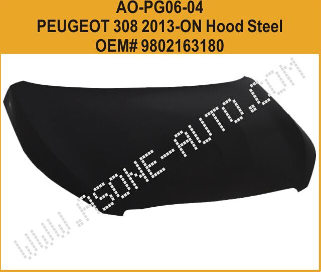 Steel Hood For Peugeot 308 Auto Body Parts