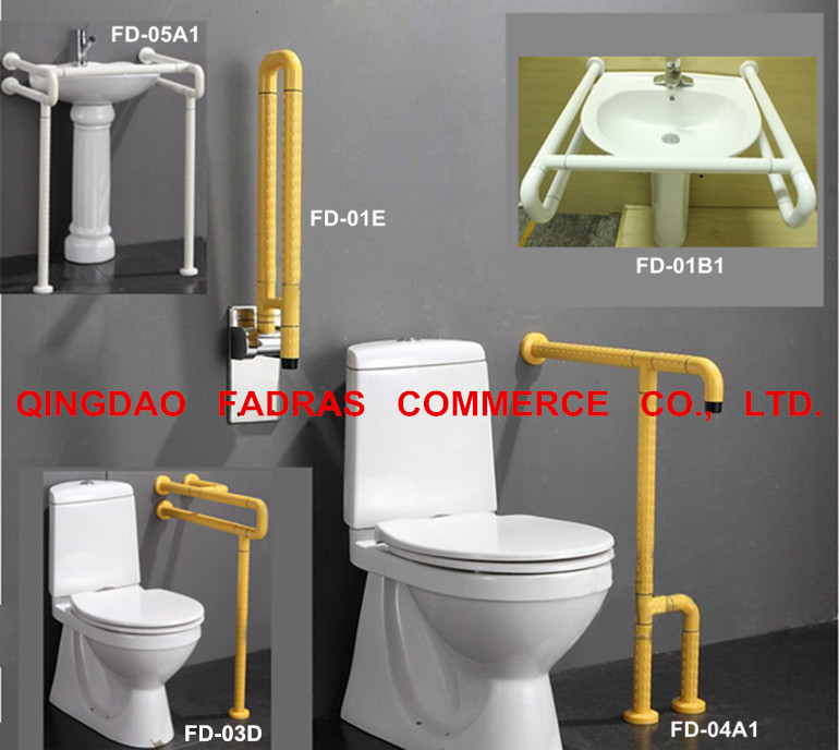 Bathroom Disabled Handrails/Toilet Plastic Grab Bar for Elderly