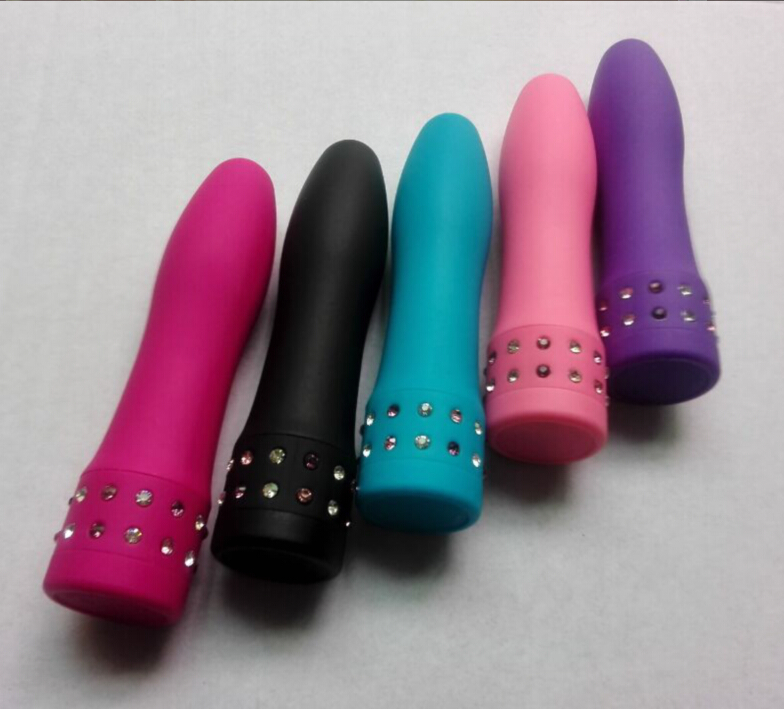 Hot Women Mini Multi-Speed Silicone Waterproof Vibrator Massager Toy Stick Pink
