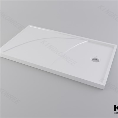 American Style Solid Surface Flat Shower Tray