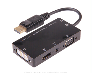 DP на DVI Audio HDMI VGA адаптер