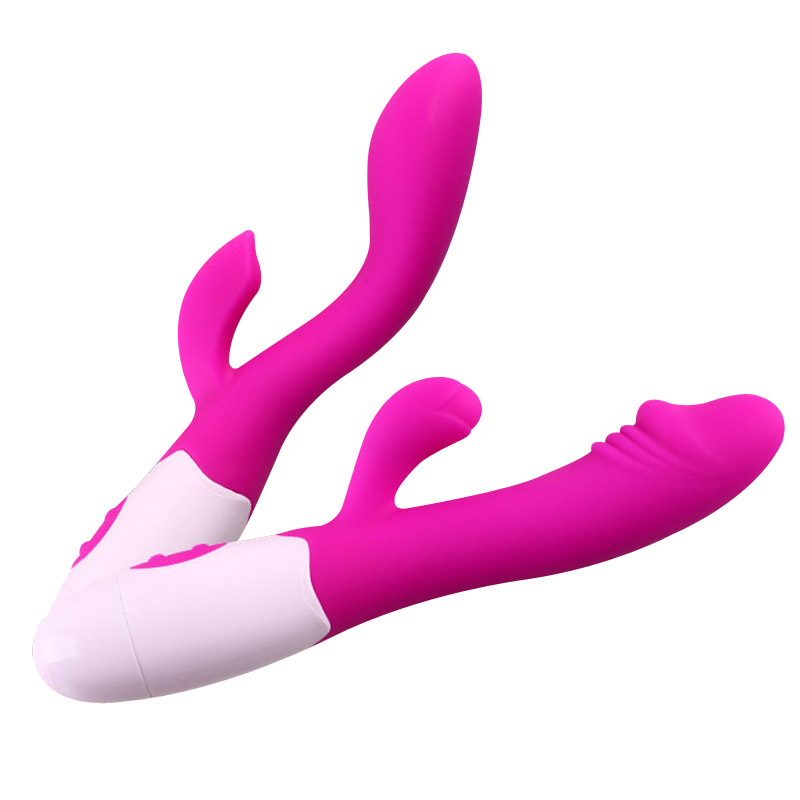 Waterproof Rose Red Purple Double Motor Strong Stimulate Vibrator Rechargeable Vibrating Bar Masturbator Adult Sex Toy