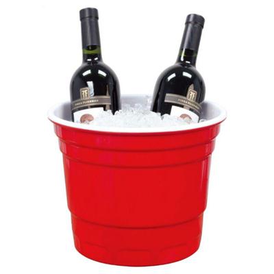 Melamine Red Party Ice Bucket