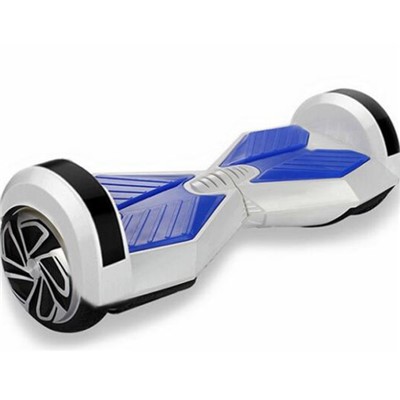 SELF-BALANCING SCOOTER 8 Inch HOVERBOARD WITH SAMSUNG CERTIFIED BATTERY(WHITE AND BLUE)