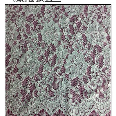 Nylon And Cotton Eyelash Lace Fabric (E2121)