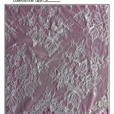 100% Nylon 150cm Eyelash Lace Fabric (E2118)