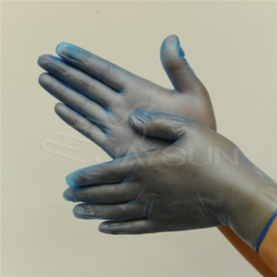 Non-latex Vinyl Gloves Blue Powder Free
