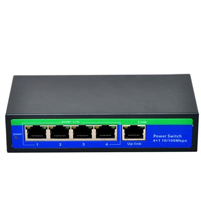 10/100Mbps 4+1 Ports Desktop POE Network Switch (POE0410U)