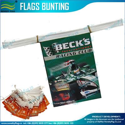 Custom Made PE Plastic Flags Bunting