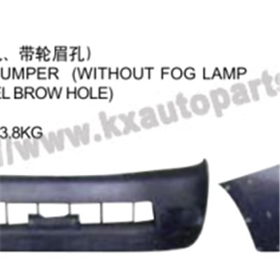 TOYOTA HILUX VIGO 2004-2007 FRONT BUMPER WITHOUT FOG LAMP HOLE WITH WHEEL BROWHOLE