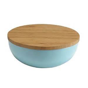 Melamine Bowl With Wood Lid
