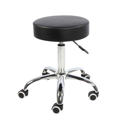 Swivel PU Leather Adjustable Barber Chair Without Back