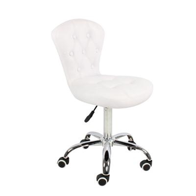 PU Leather Adjustable Kitchen Chair With Wheels
