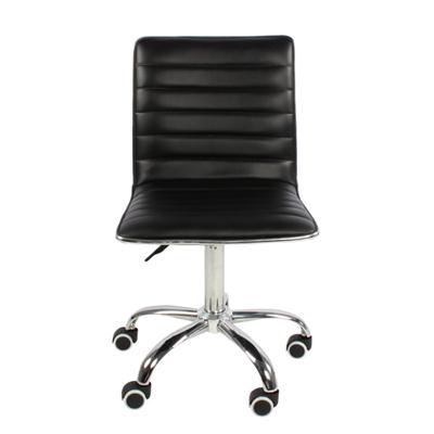 PU Leather Adjustable Dinning Chair With Wheels