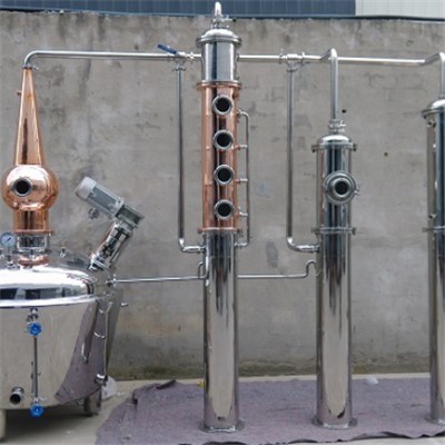 Steam Copper Distillation Column For Whiskey Brandy Rum Gin