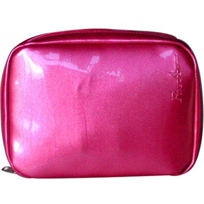 Varnished PVC Leather With Metallic Appearance Cosmetic Bag