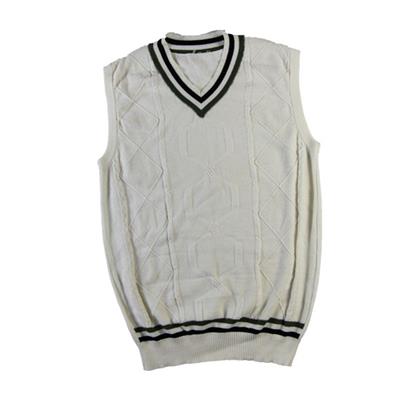 men's jacquard cable vest knitted braid top sleeveless v-neck pullover vest