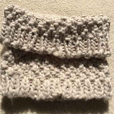 Pure Handmade Crochet Cool Gray Infinity Neck Warmer Winter