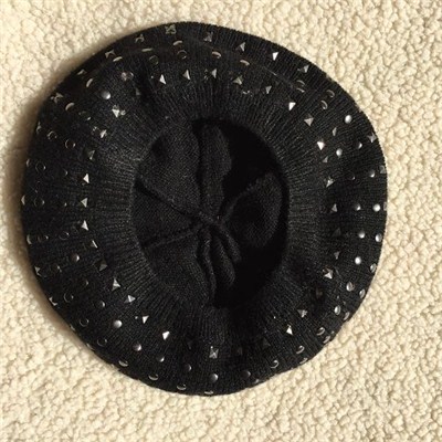 Rhinestone Knit Hat