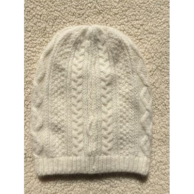 Winter Cable Knit Hat With Cashmere