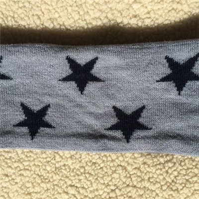 Double Layers Stars Knit Headband