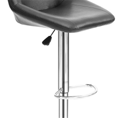 High Seat Adjustable Leather Bar Chair