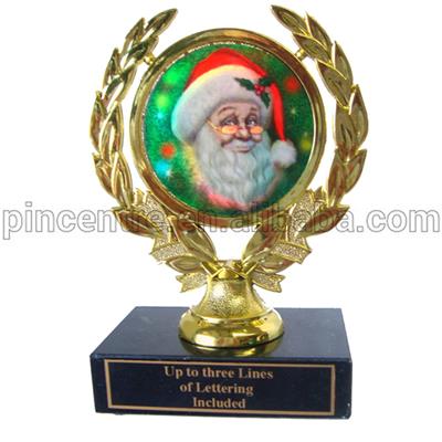 Christmas Decoratives Metal Trophy