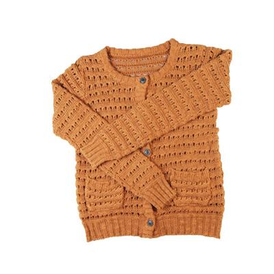 2016 spring crochet cardigan roundneck jacquard sweater