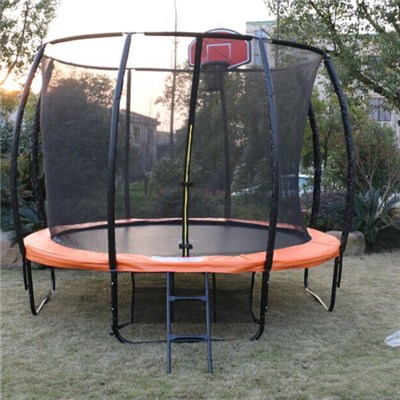 14FT New Trampoline With Basketball Hoop For Sale