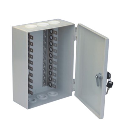 100 Pair Indoor Distribution Box Install 10 Pair Back Mount Frame