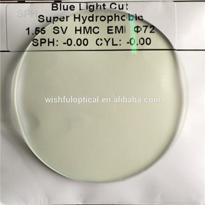 1.56 Blue Light Cut Super Hydrophobic Lens