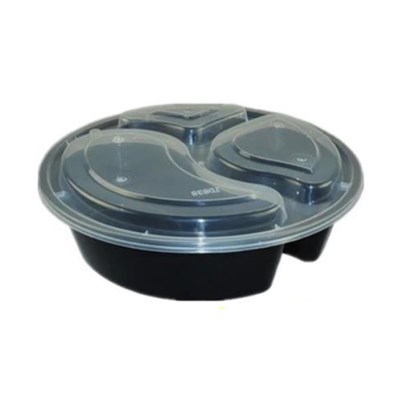 Round Disposable Plastic Food Box