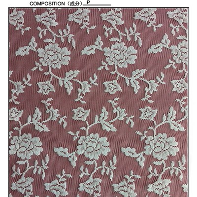 W5101 Flower Design And Polyester White Bridal Lace Fabric (W5101)