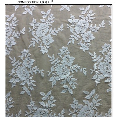 White Lace Fabric For Wedding Dresses (W5334)