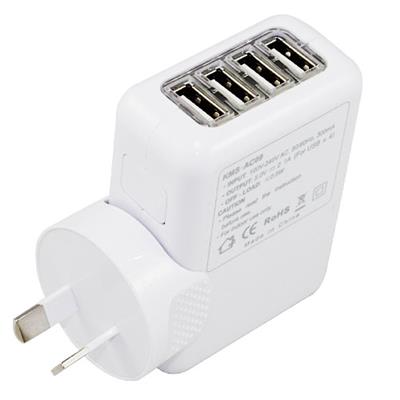 4 Ports USB Charger AU Plug