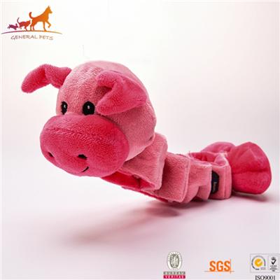 Tug Squeaky Dog Toy Pig