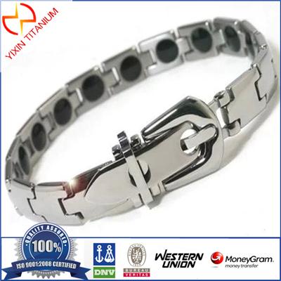 Hot Sale Trendy Titanium Magnetic Power Energy Balance Bracelet