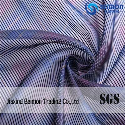 10S Stereoscopic Stripes Organza Fabric For Printed