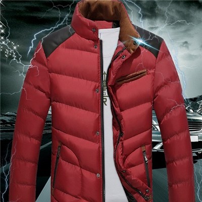 Men Of New Fund Of 2015 Autumn Winters With Thick Cotton-padded Jacket, Korean Men Down Cotton-padded Jacket Coat Pure Color Coat Big Yards,